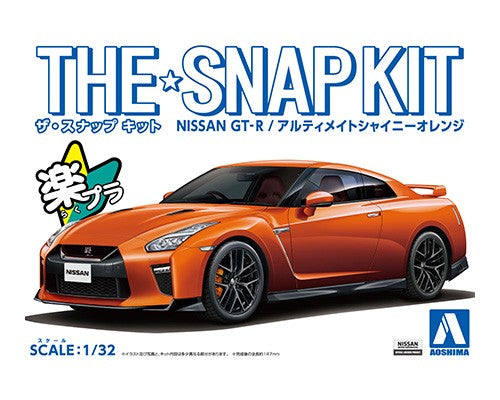 Aoshima 1/32 Nissan GT-R (ULTIMATE SHINY ORANGE) Snapkit