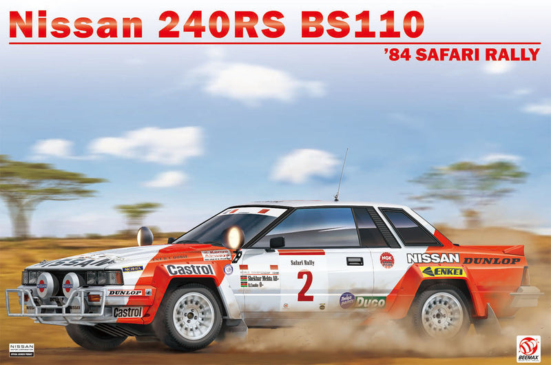 NuNu Hobby PLATZ 1/24 Nissan 240RS BS110 1984 Safari Rally Winner