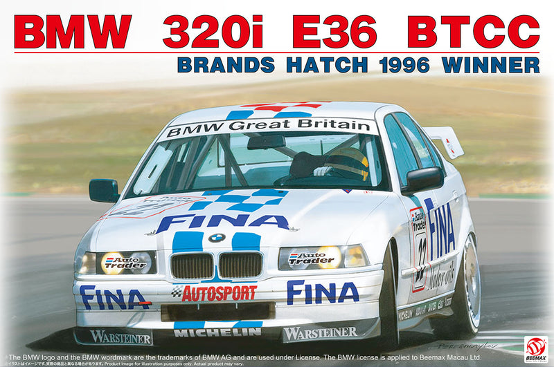 NuNu Hobby PLATZ 1/24 BMW 320i E36 BTCC Brands Hatch 1996 Winner