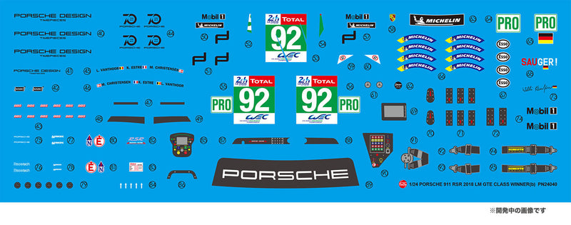 NuNu Hobby PLATZ 1/24 PORSCHE 911 RSR 2018 LM GTE Class Winner