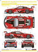 SK Decals SK24130 BMW M8 GTE WeatherTech SportsCar Championship Road Atlanta 6H 2020