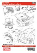 Studio27 1/24 GT-R R35 Carbon decal (for TAM)