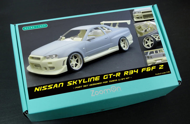 ZoomOn Z140 Nissan Skyline GT-R R34 F&F 2 part set