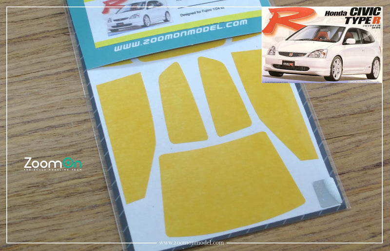 ZoomOn ZD060 Window & light painting masks - Honda Civic Type R EP3