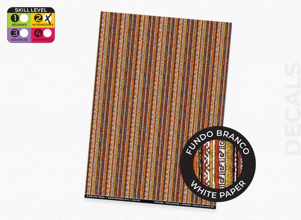 Mr. Model MM01083 - Mexican Blanket Decal 9 pattern