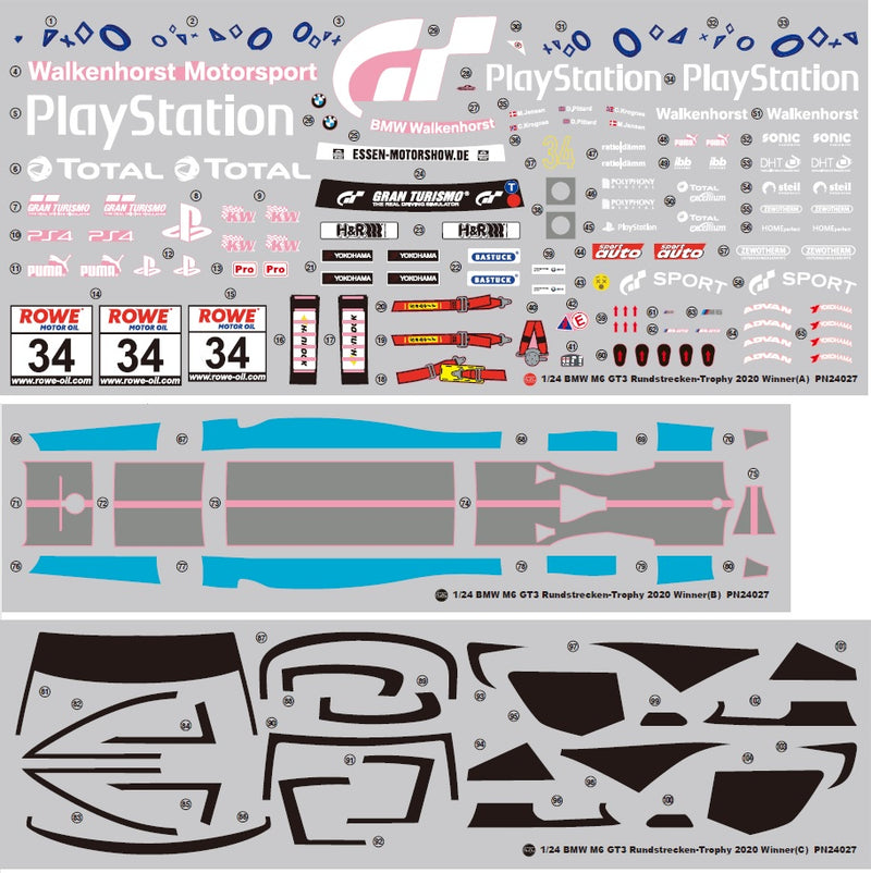 NuNu Hobby 1/24 Racing Series: BMW M6 GT3 Rundstrecken-Trophy 2020 Winner