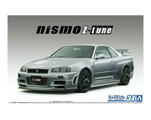 Aoshima 1/24 2004 Nissan BNR34 Skyline GT-R Nismo Z-Tune 2-Door Car