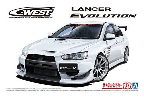 Aoshima 1/24 2007 Mitsubishi Lancer Evolution X 4-Door Car