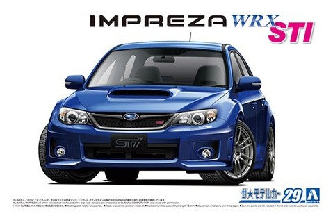 Aoshima 1/24 2010 Subaru GRB Impreza WRX STI 4-Door Car