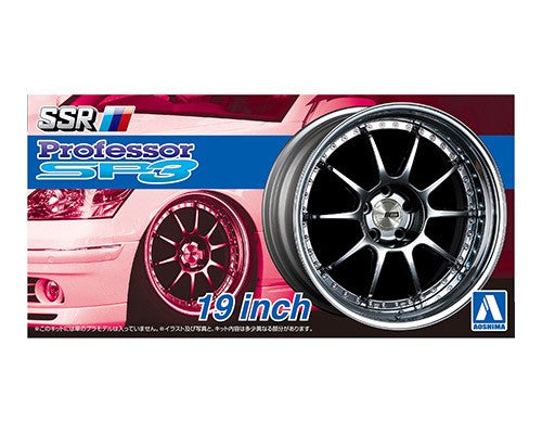 Aoshima 1/24 SSR PROFESSOR SP3 19inch Tire & Wheel Set
