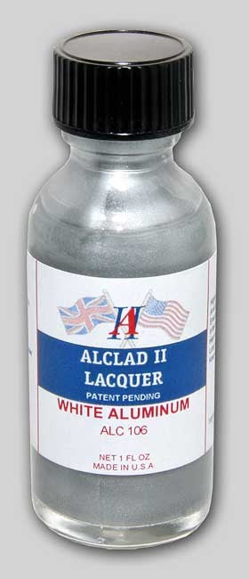 ALCLAD II ALC-106 1oz. Bottle White Aluminum Lacquer