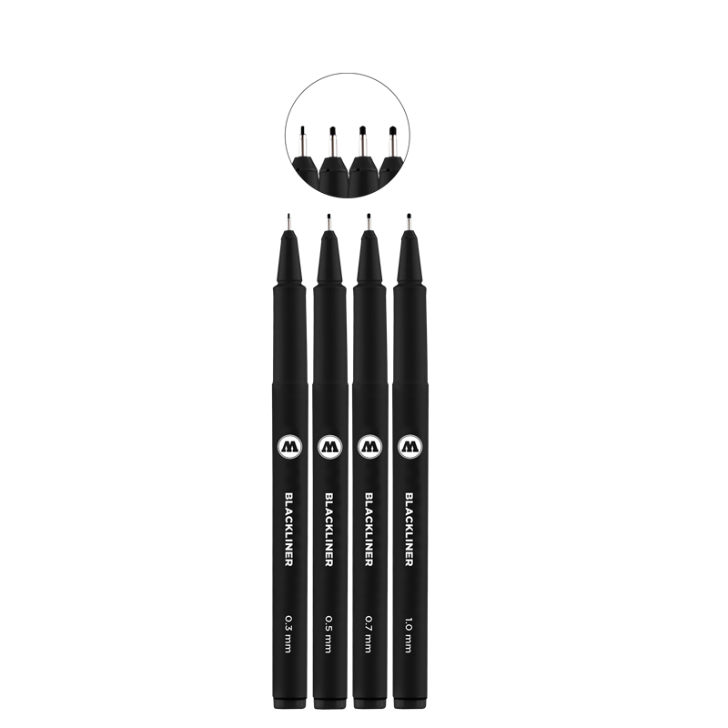 Molotow - Blackliner Pen 4pc Set