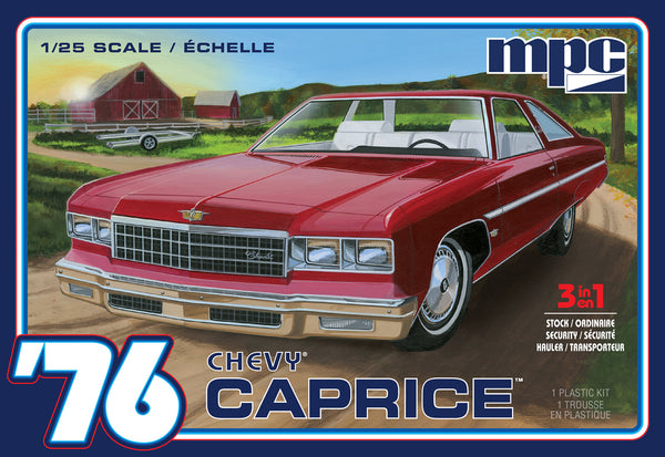 MPC - 1/25 1976 Chevy Caprice (3 in 1) w/Trailer