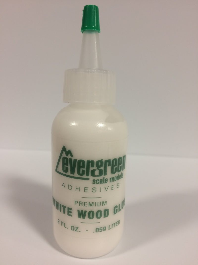 Evergreen - PREMIUM WHITE WOOD GLUE 2 OUNCE BOTTLE