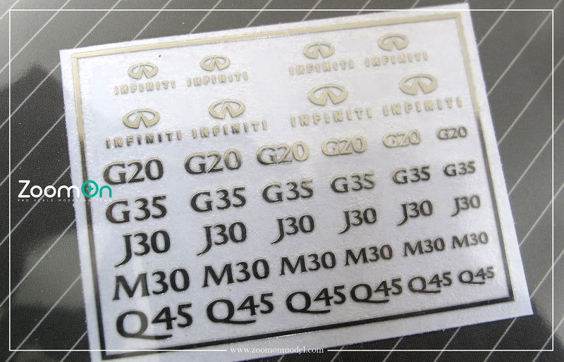 ZoomOn ZD167 Infiniti metal sticker
