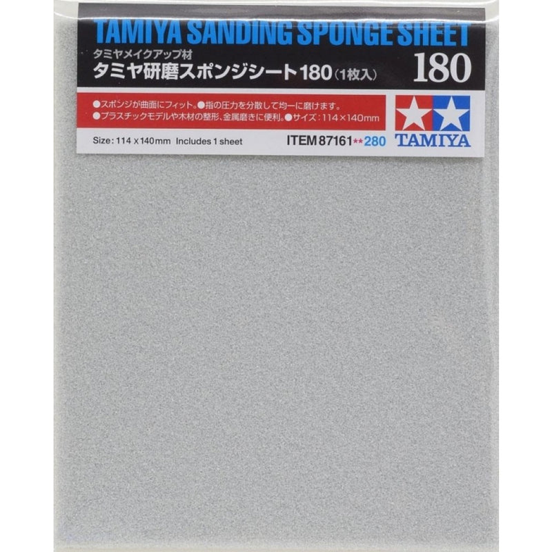Tamiya 87161 Sanding Sponge Sheet 180