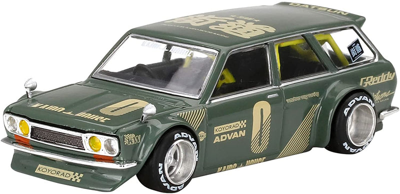 Kaido House x Mini GT 1:64 Datsun 510 Wagon Green