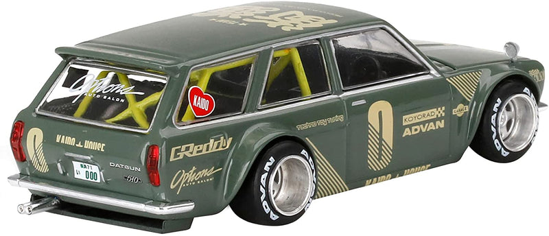 Kaido House x Mini GT 1:64 Datsun 510 Wagon Green