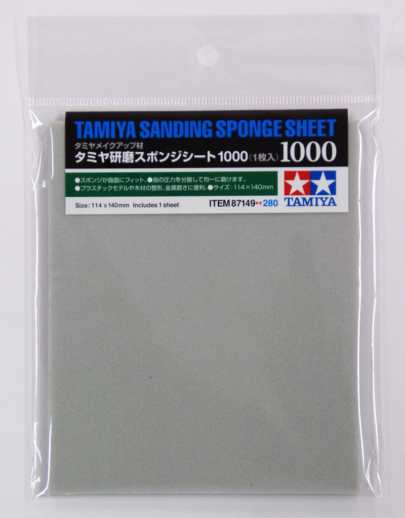 Tamiya 87149 Sanding Sponge Sheet 1000