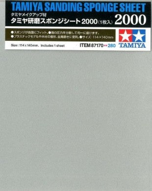 Tamiya 87170 Sanding Sponge Sheet 2000