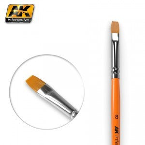 AK-INTERACTIVE - 8 Size Synthetic Flat Brush
