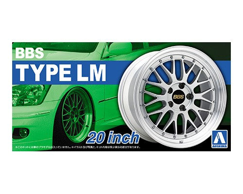 Aoshima 1/24 BBS TYPE LM 20inch Tire & Wheel Set