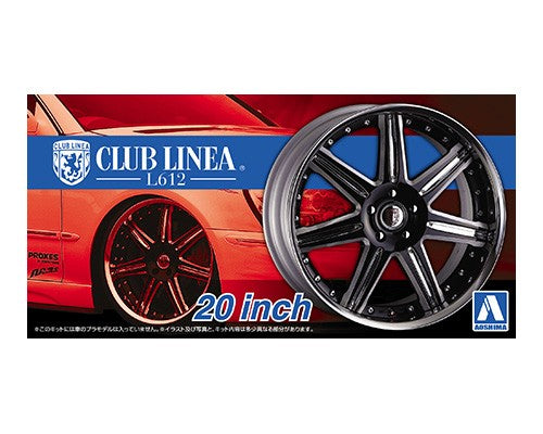 Aoshima 1/24 CLUB LINEA L612 20inch Tire & Wheel Set