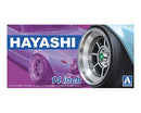 Aoshima 1/24 HAYASHI 14" Tire & Wheel Set