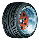 Aoshima 1/24 MARK3 SHORT-RIM 14" Tire & Wheel Set