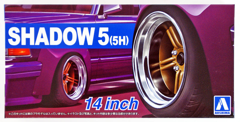 Aoshima 1/24 SHADOW5(5H) 14inch Tire & Wheel Set