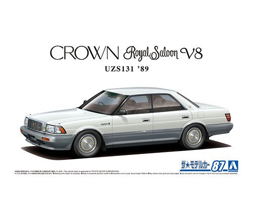 Aoshima 1/24 Toyota UZS131 Crown Royalsaloon G '89