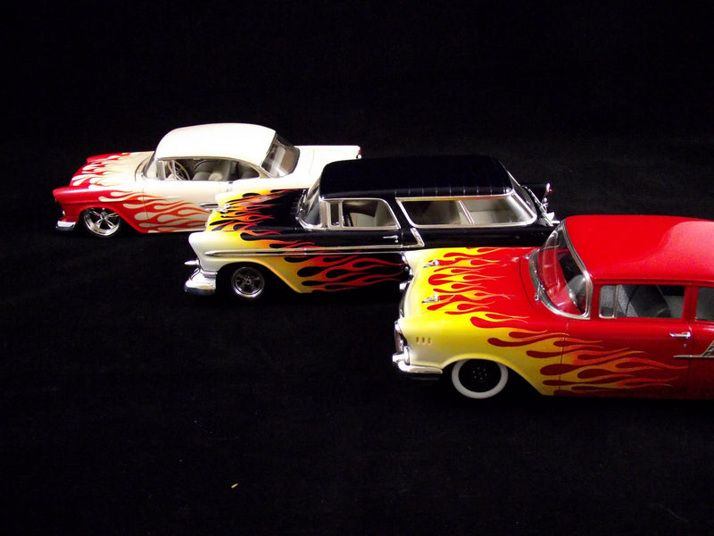 Lazy Modeller - Flame Mask for Revell and AMT 55-56-57 Chevy