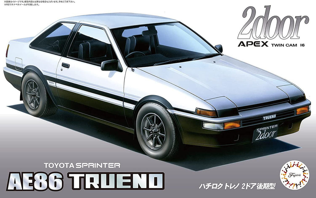 Fujimi 1/24 Toyota Sprinter AE86 Trueno Plastic Model 2 door 