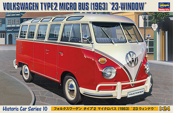 Hasegawa 1/24 Volkswagen Type 2 Micro Bus '1963' 23-Window HC10