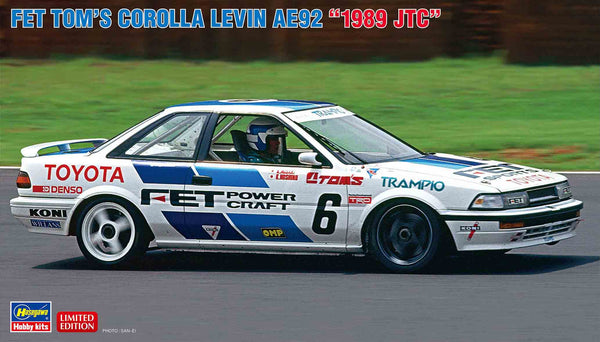 Hasegawa 1/24 Fet Tom's Corolla Levin AE92 '1989 JTC'