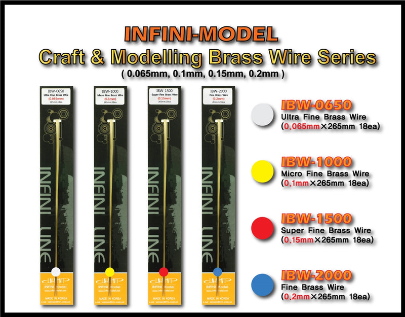 Infini Model - Micro Fine Brass Wire (0.1mm)