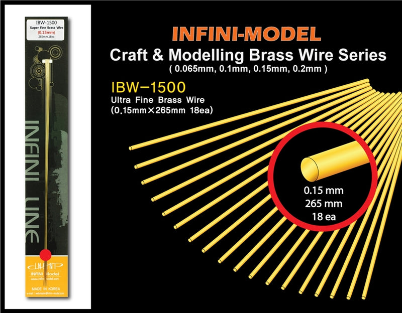 Infini Model - Super Fine Brass Wire (0.15mm)