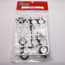GOFER RACING 1/24-1/25 Dragster Wheels & Tires Pack (Plastic)