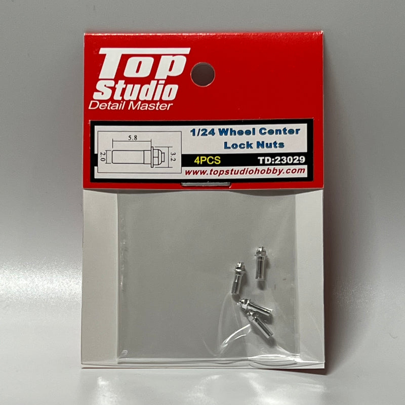 Top Studio 1/20 - 1/24 Wheel Center Lock Nuts TD23029