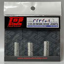 Top Studio TD23194 1/24-20 (0.9mm) resin hose joints