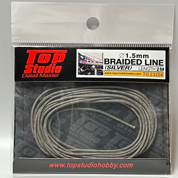 Top Studio 1.5mm braided line(silver) TD23204