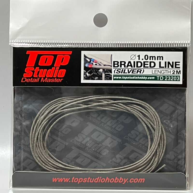 Top Studio 1.0mm braided line(silver) TD23203
