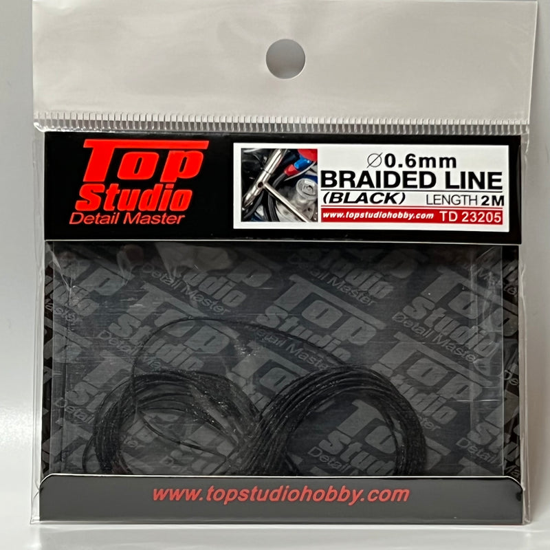 Top Studio 0.6mm braided line(black) TD23205