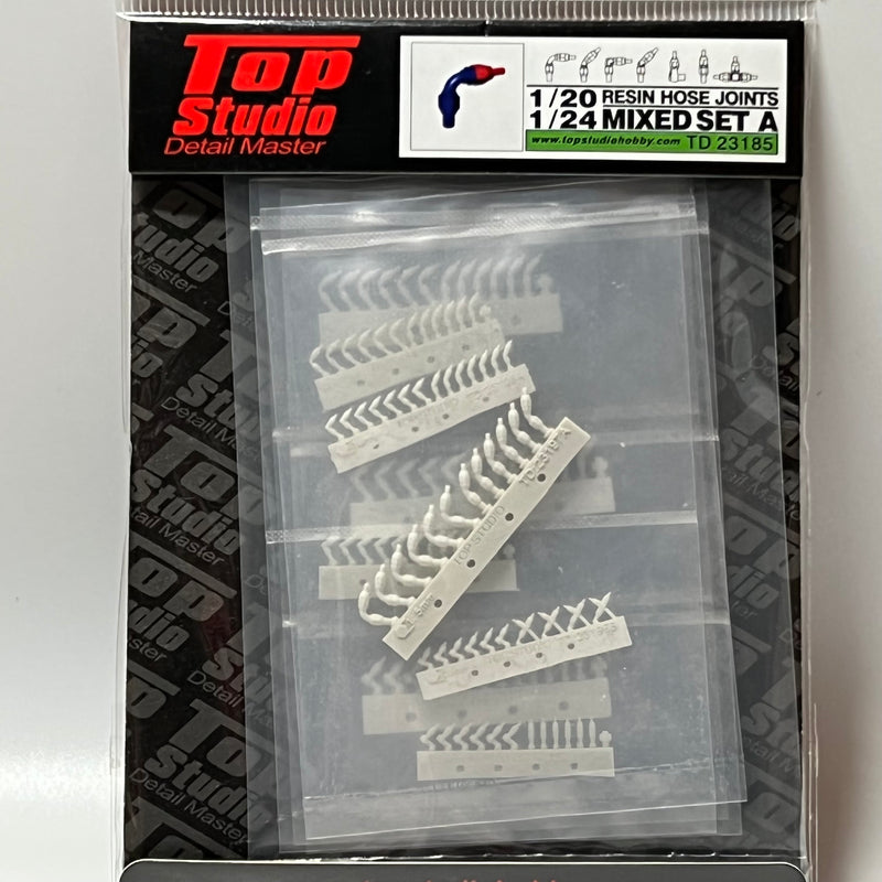 Top Studio 1/20-24 resin hose joints mixed set A TD23185