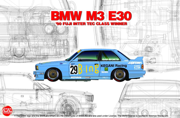 NuNu Hobby 1/24 BMW M3 E30 90' FUJI INTER TEC CLASS WINNER