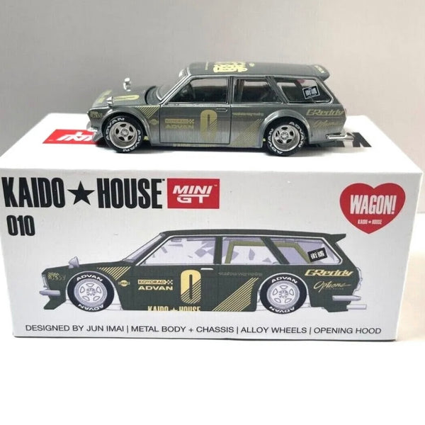 Kaido House x Mini GT 1:64 Datsun 510 Wagon Green Chase