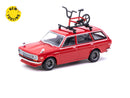 Tarmac Works 1:64 Global 64 Datsun Bluebird 510 Wagon With Bike & Rack