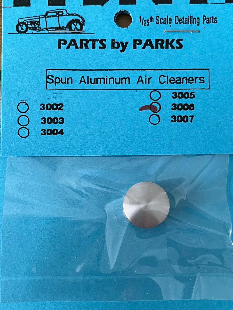 PARTS BY PARKS PBP-3006 1/24-1/25 Air Cleaner (Spun Aluminum)