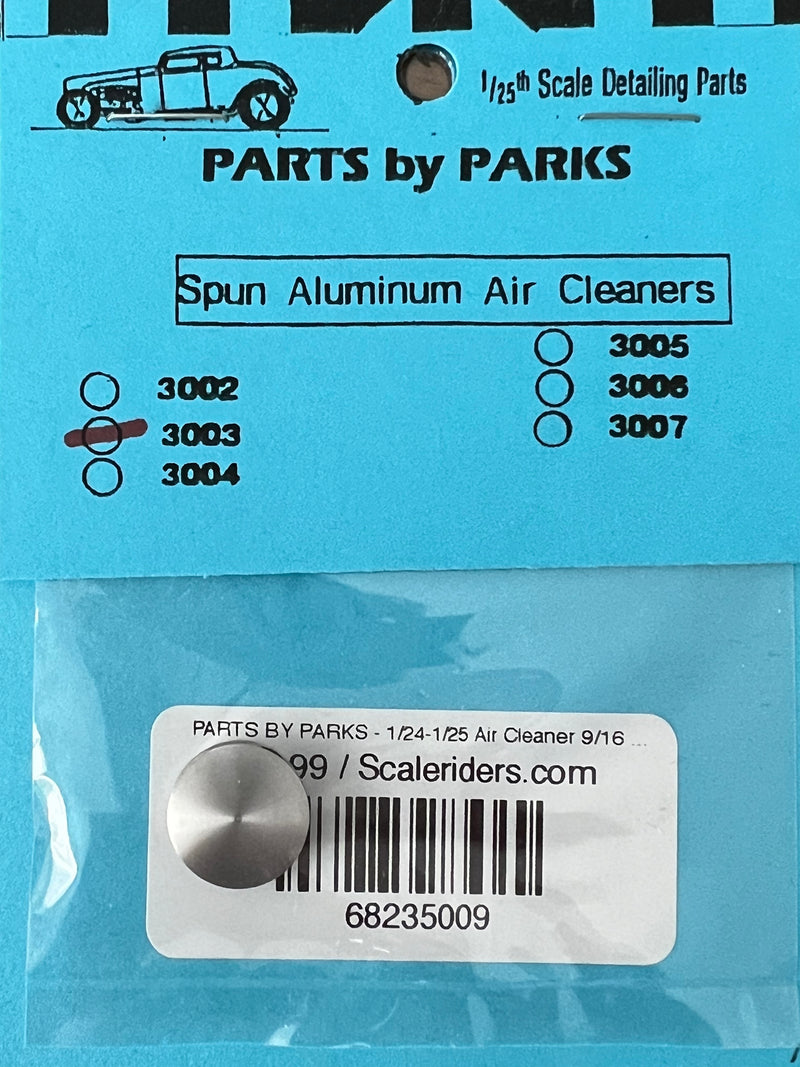 PARTS BY PARKS PBP-3003 1/24-1/25 Air Cleaner (Spun Aluminum)