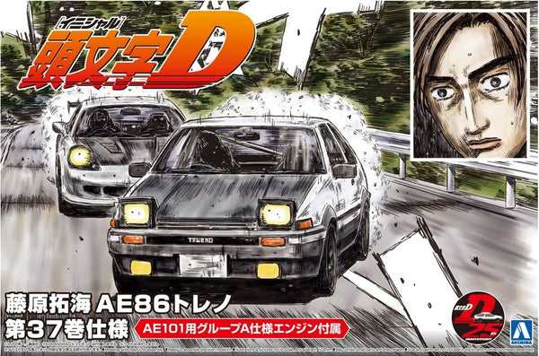 Aoshima 1/24 Initial D Takumi Fujiwara Toyota 86 Trueno Comics Vol.37 Ver
